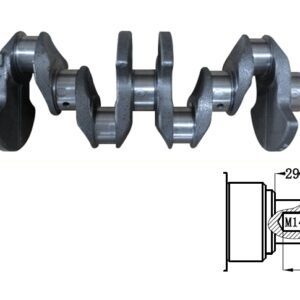 Nissan NP200 Petrol(K7MF) crankshaft - cast iron 14.5mm HOLE M14 THREAD - JEG Auto